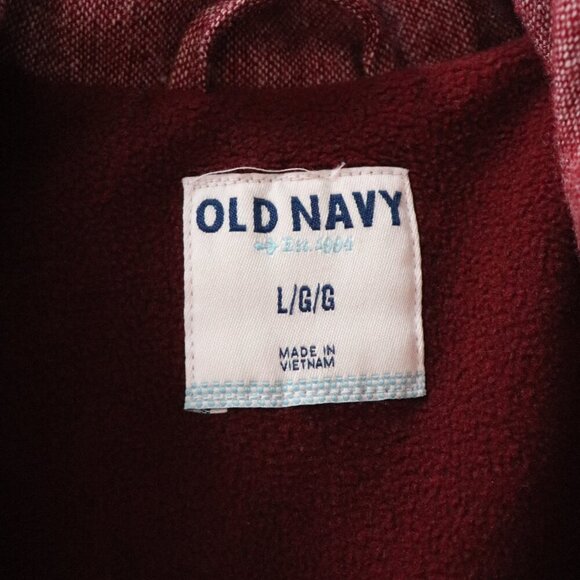 Old Navy Women's Large Pink Sleeveless Tweed Fleece‎ Lined Puffer Jacket Vest - Picture 9 of 11